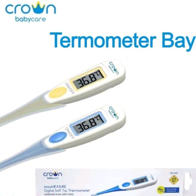 Thermometer Digital waterproof soft tip digital Crown Babycare / Termometer Digital