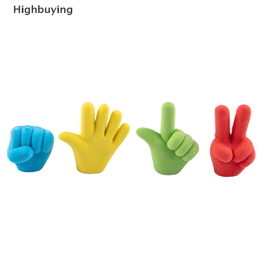 Hbid 5pcs/lot Penghapus Gerakan Jari Pensil Atas DIY Penghapus Karet Siswa Sekolah Anak Perlengkapan Sekolah Glory