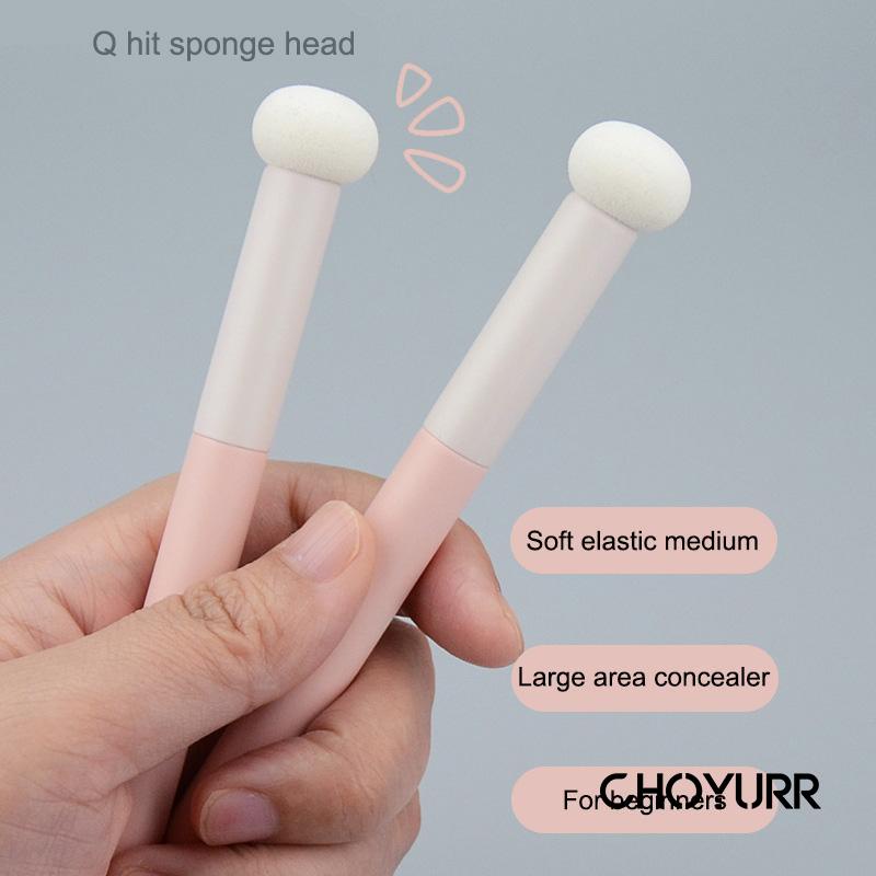 【COD】Brush Makeup Ujung Bulat Spons Untuk Concealer Satuan Alat Make Up Travel High Quality Import -CH