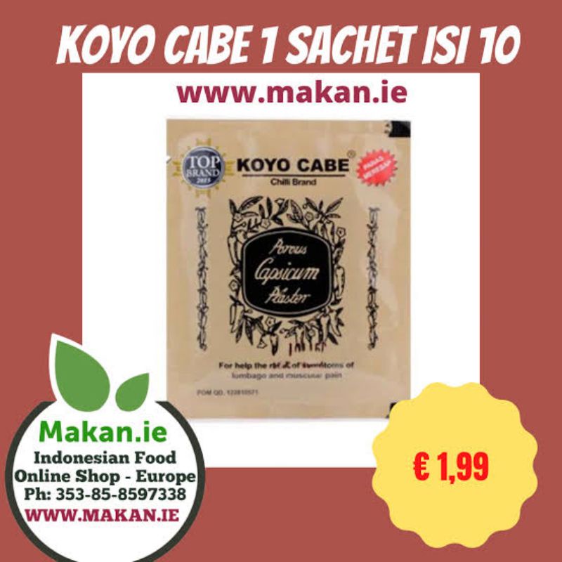 KOYO CABE 1 SACHET 10 LEMBAR / CHILI BRAND KOYO NYERI OTOT PEGAL LINU