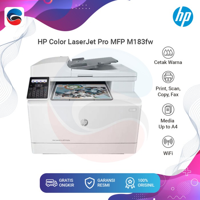 Color Hp Printer Color Laserjet Pro Mfp M183Fw