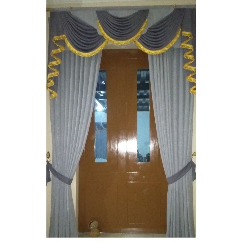 Jual Gorden Pintu Poni Kombinasi Jendela Pintu L100 Dan 150 Cm Jendela