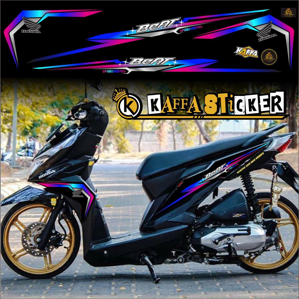 STRIPING BEAT FI ESP THAILAND / STRIPING BEAT ESP TERBARU POLET STIKER HITAM VARIASI