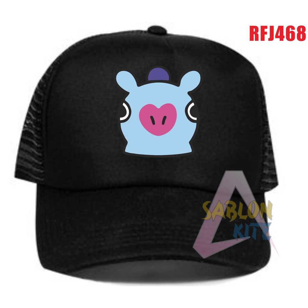 Topi Trucker Kpop tata chimmy cooky mang koya rj shooky RFJ468