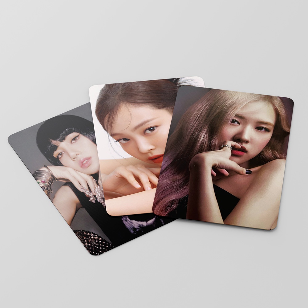 55 Pcs black pink Album Lomo Card Kpop Photocards  Postcards 2022 IN YOUR AREA Series Jisoo Jennie Rose Lisa Blink BP