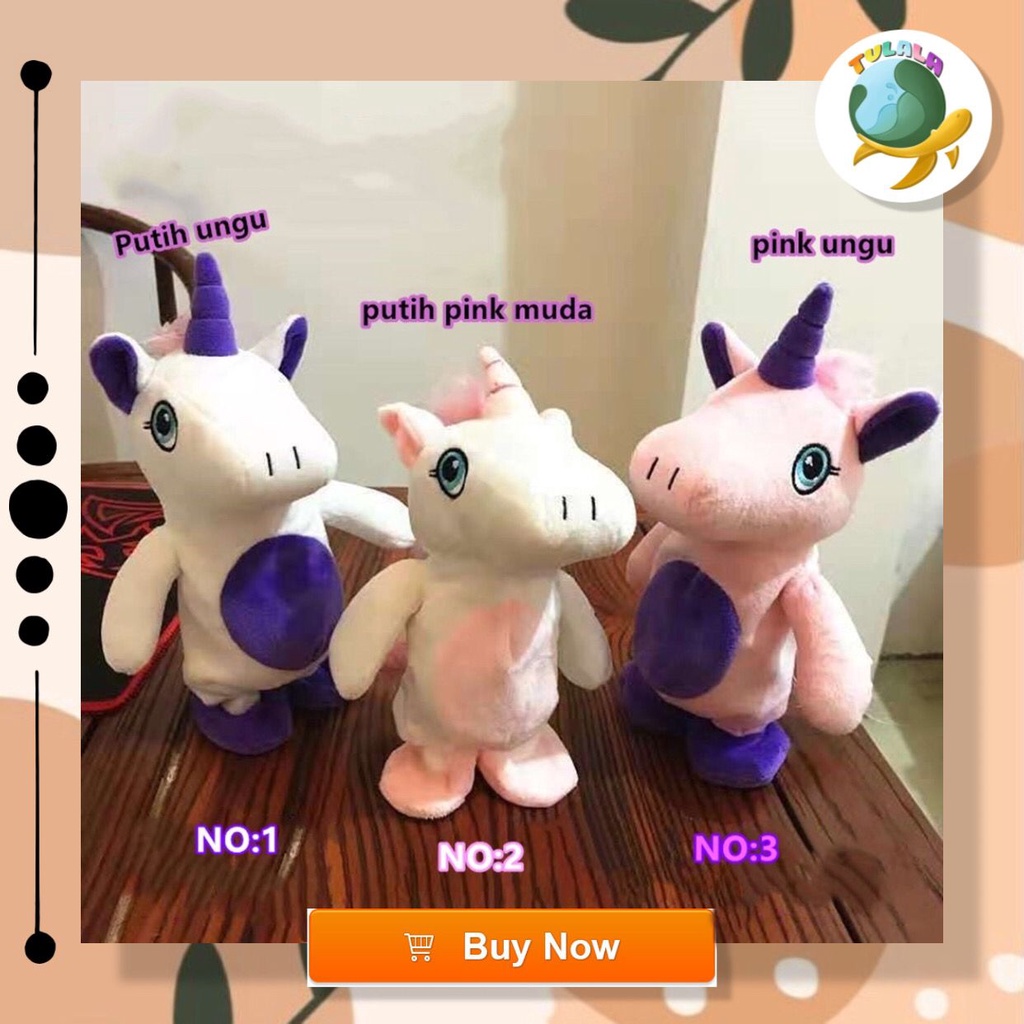 [TULALA SHOP]Boneka Talking walking unicorn/keleday/hello kitty /squid game Musik/mainan boneka  bisa bicara dan berjalan/boneka talking/