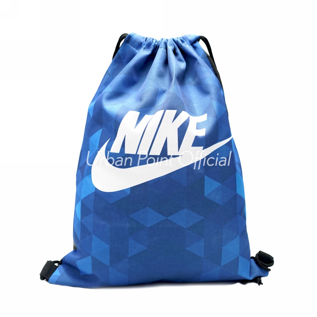 Tas Serut Futsal Sport Pria Nike Gym Sack Gymsack Olahraga Sepakbola Stringbag Drawstring