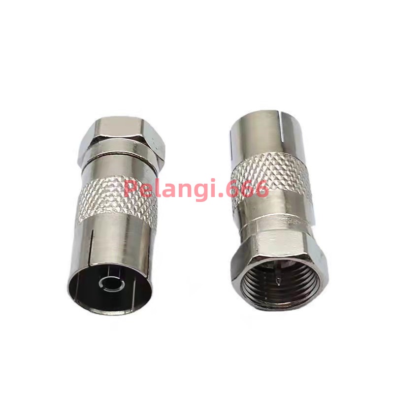 CONNECTOR F MALE TO PAL MALE / JACK KONEKTOR PAL COWOK
