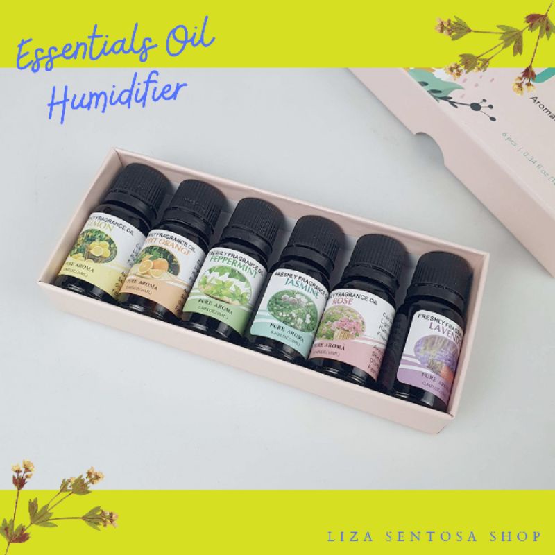 Taffware HUMI: Aromaterapi Diffuser Minyak Essential Oil Pengharum Ruangan 6in1