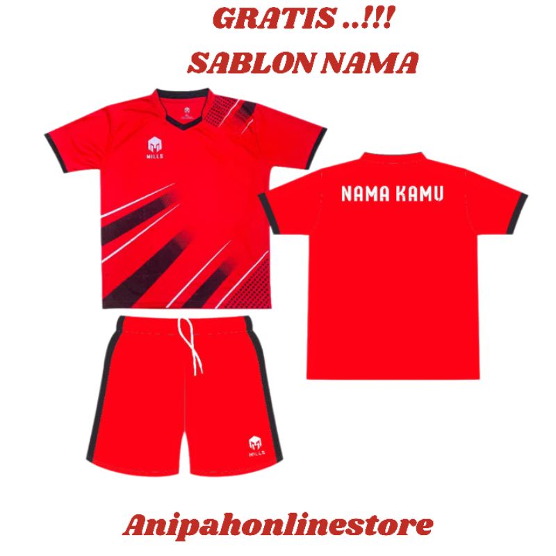 [ free custom nama ] Stelan baju bola anak-anak/ baju futsal anak laki-laki perempuan/ Jersey anak terbaru