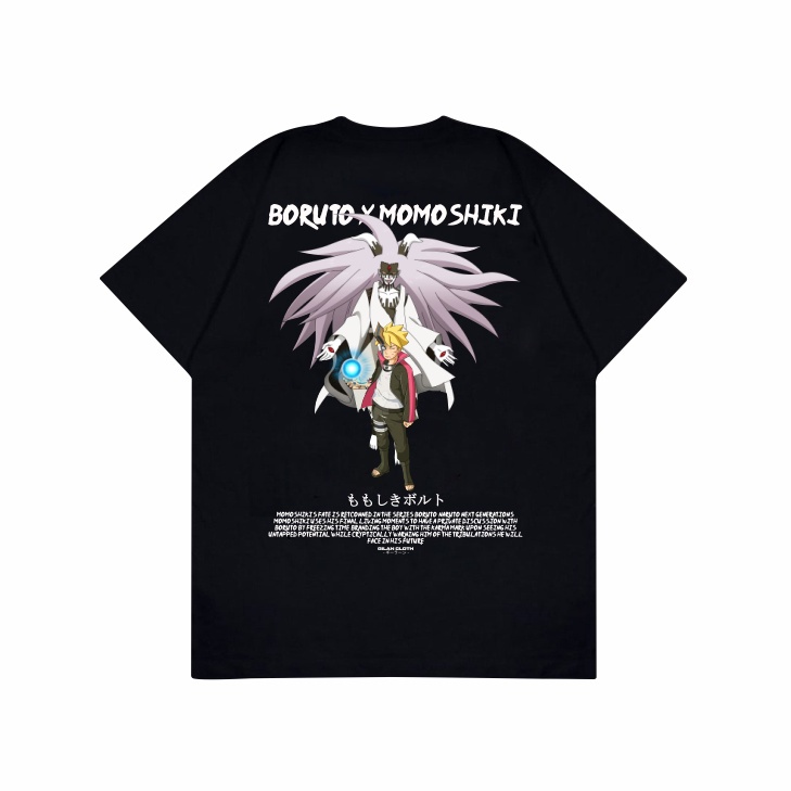 SAKAZUKI Kaos Baju Anime BORUTO X MOMOSHIKI T-shirt Series-A 0050