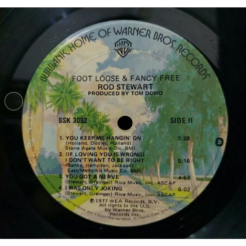 Vinyl Piringan Hitam 12&quot; Foot Loose &amp; Fancy Free