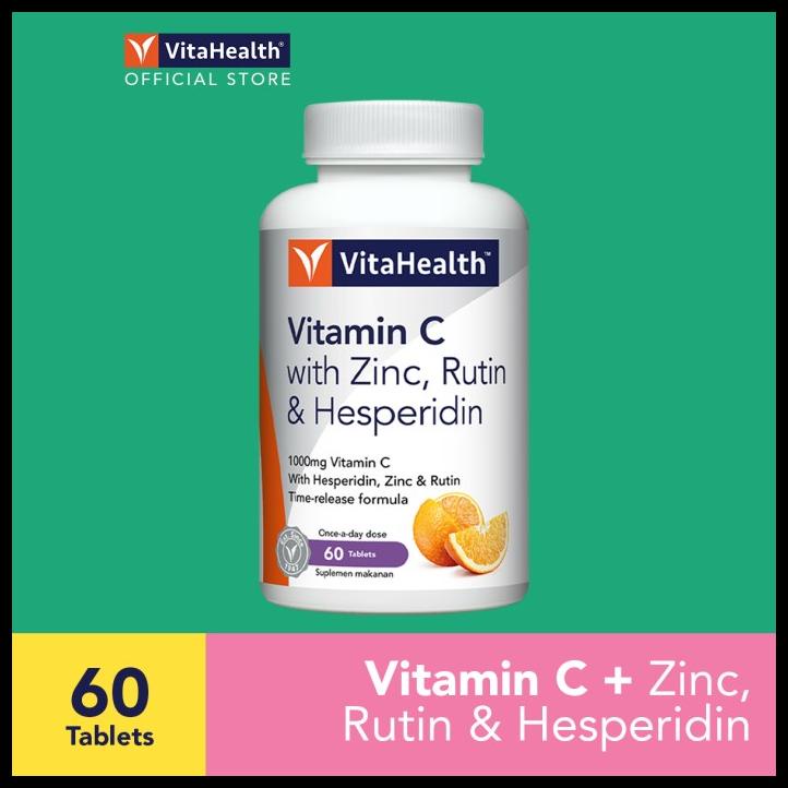 Jual Vitamin C 1000mg VitaHealth dengan Zinc, Rutin & Hesperidin