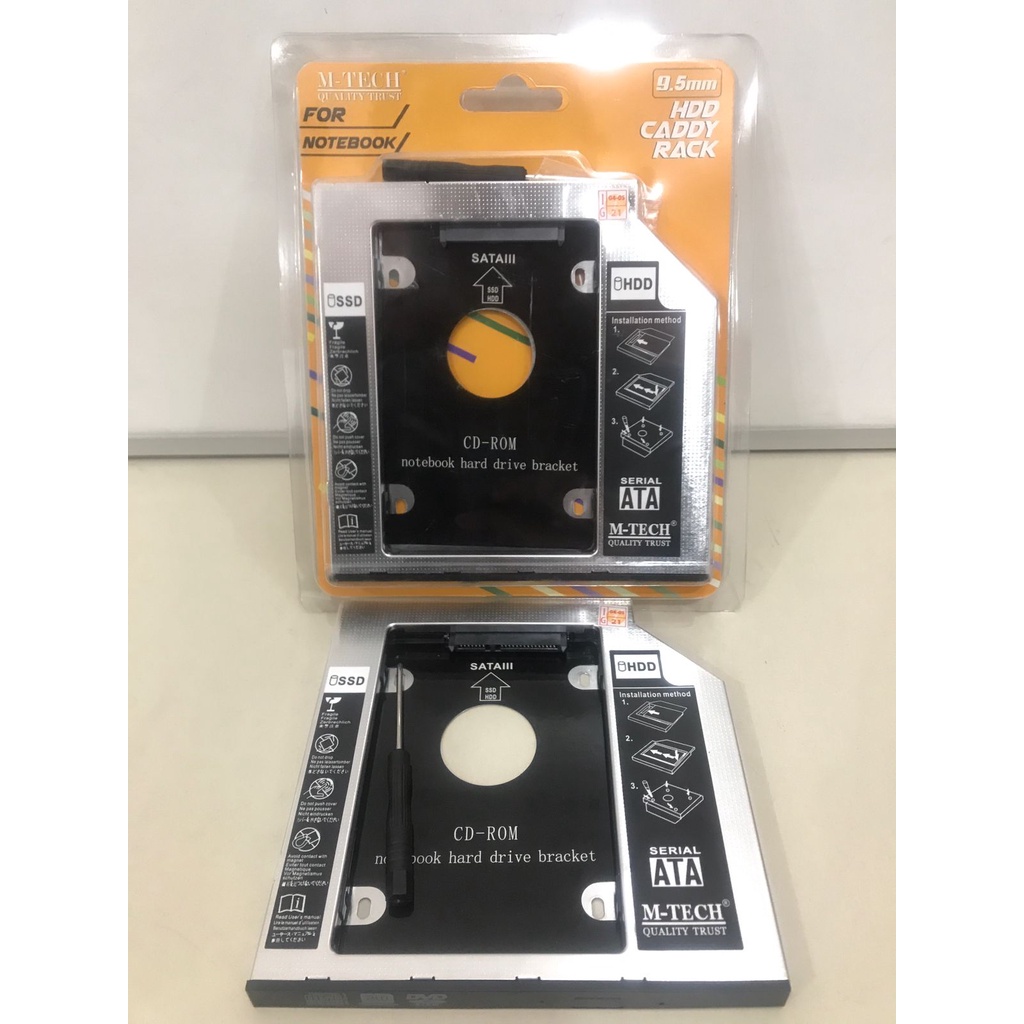 SSD HDD CADDY Slim 9.5MM SATA DVD Slot HDD