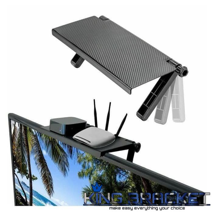 Tatakan Tv rak Tv/monitor pc serbaguna Screen Top Shelf TV/PC bracket tv breket tv braket tv