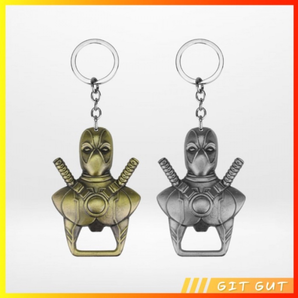 Keychain Gantungan Kunci Pembuka Tutup Botol Deadpool