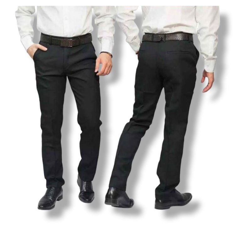 Celana kantor formal pria slimfit bahan dasar kain woll kualitas/Celana formal slimfit panjang pria