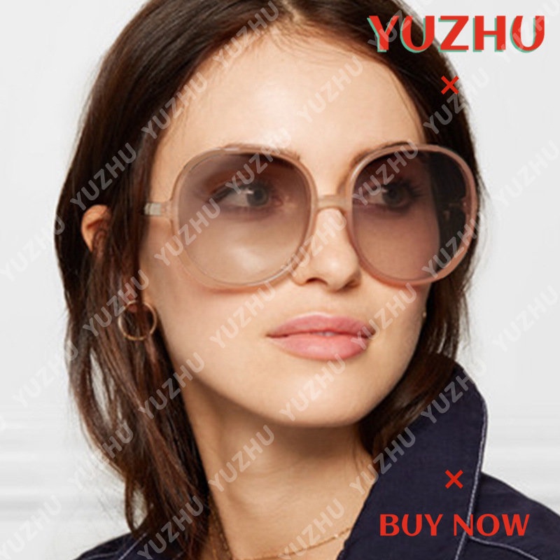 (YUZHU) Western Fashion Oversized Frame SunglassesNew Fashion Gradient Color Shade Sunglasses Untuk Wanita