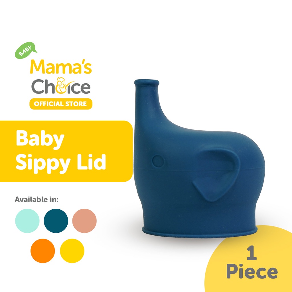 Penutup Gelas Anti Tumpah Bayi - Mama's Choice Silicone Baby Sippy Lid (Food Grade, Babysafe, BPA FR