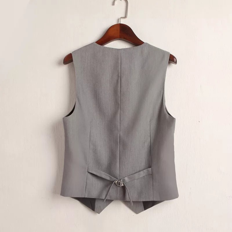 NEW VEST/ROMPI WARNA GREY BAHAN GALIANO PREMIUM SEMI WOOL KEREN SLIMFIT ORIGINAL NIKAYU