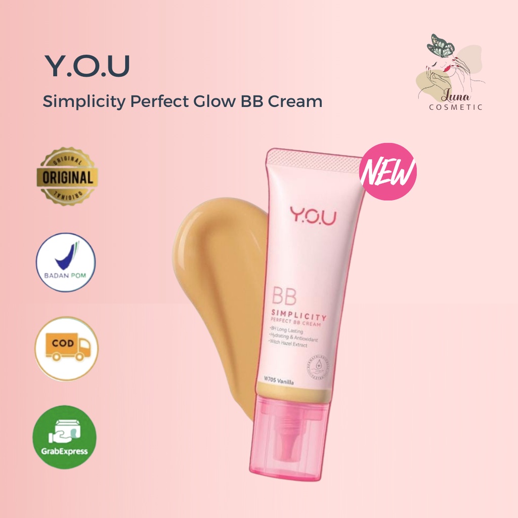 [NEW] YOU Simplicity Perfect Glow BB Cream | Tahan Lama | Skin Nourishing Hydrating | Sebum Control