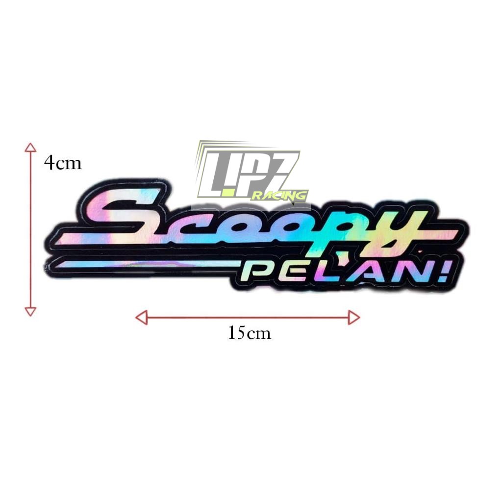 (SEDANG TREN) STIKER MOTOR HOLOGRAM KEREN UNIVERSAL