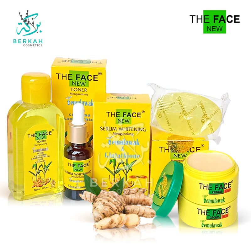 The Face Tamulawak Paket Lengkap BPOM (krim, toner, sabun batang + serum)