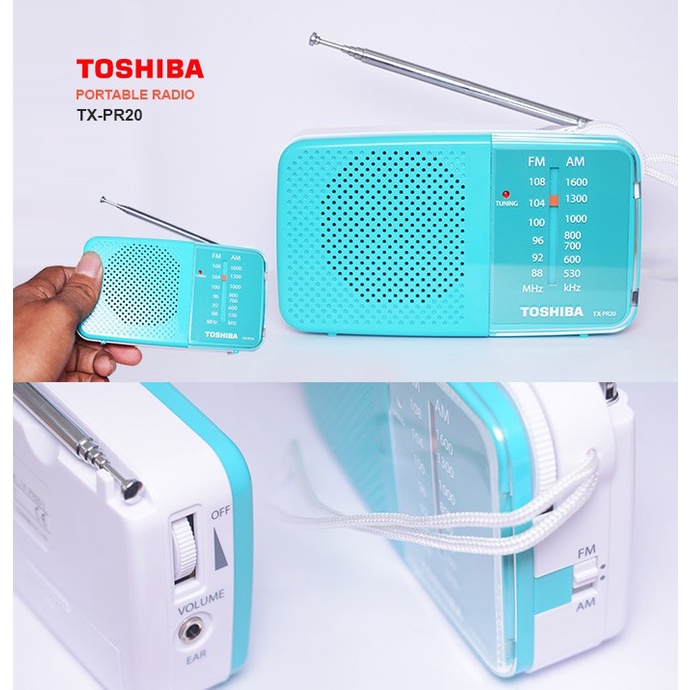 Radio AM FM Toshiba TX-PR20 2Band