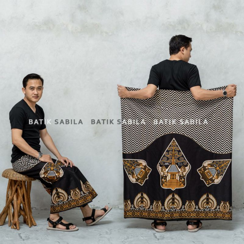 SARUNG CAP GULUNGAN LAWASAN / sarung batik wayang