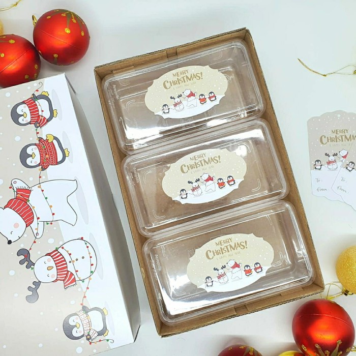 

Terlaris ✨ - (5 Pc) Dus Kuker Natal FREE TAG Christmas Hampers Cookies Kue Cake 2.1.23