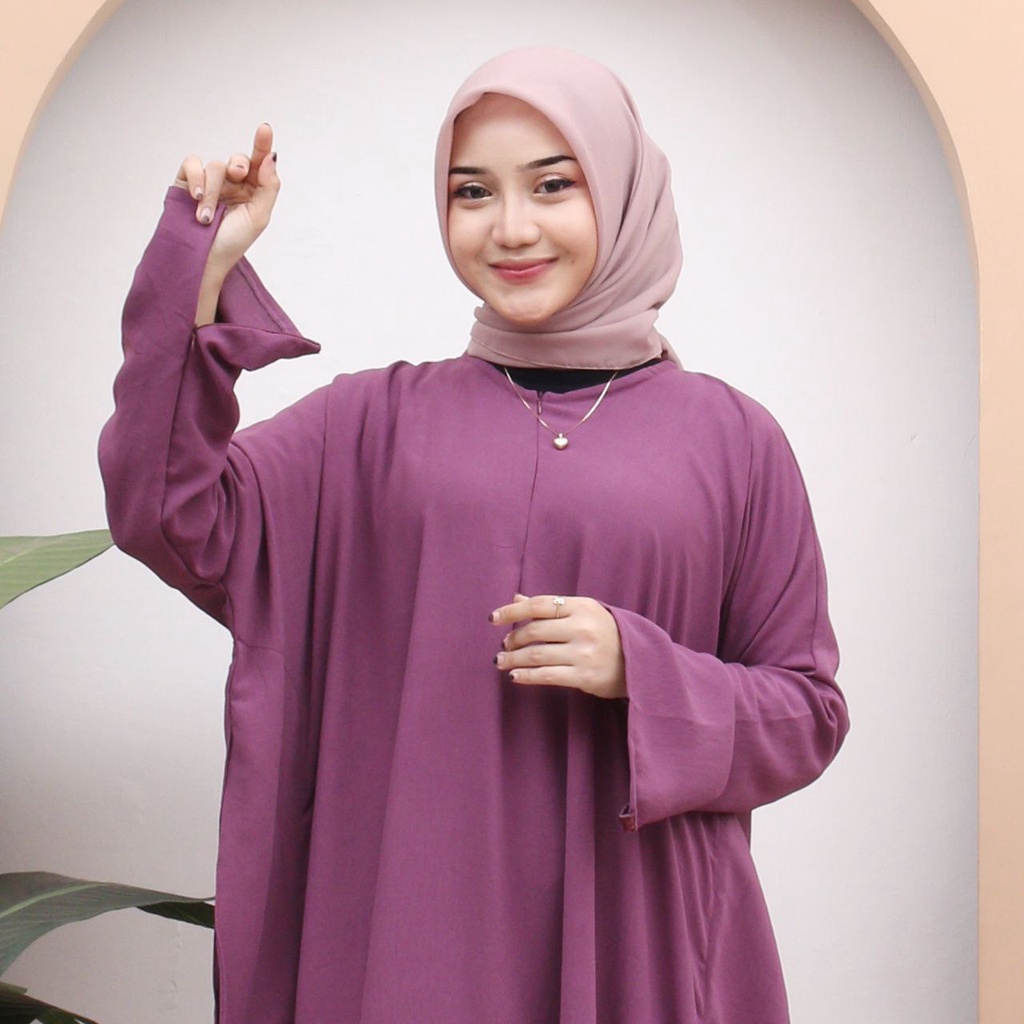 GAMIS ABAYA  ARAFAH KAFTAN CRINKLE AIRFLOW PREMIUM