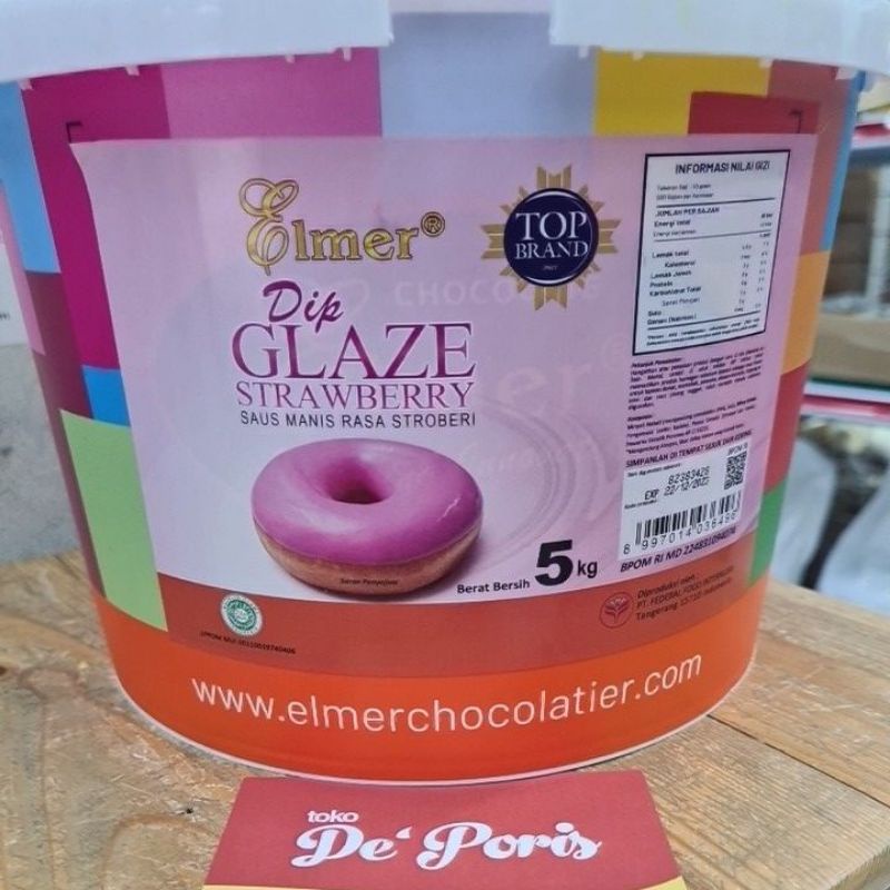 

Elmer Dip Glaze / Elmer Donut Glaze / Elmer Glaze 5kg (1 pail)