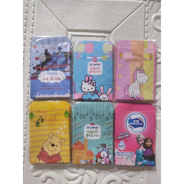 

(Jadian isi 10) amplop Lebaran Lucu Mini Kartun Muslim aesthethic