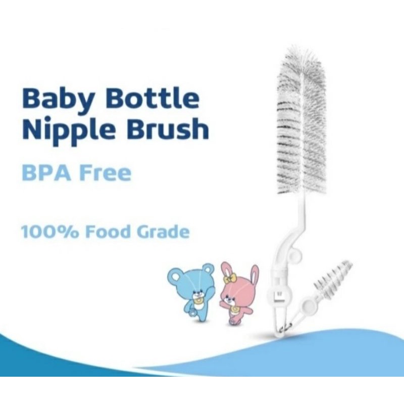 Cussons baby Bottle Nipple Brush Sikat Botol Dot Bayi BPA Free