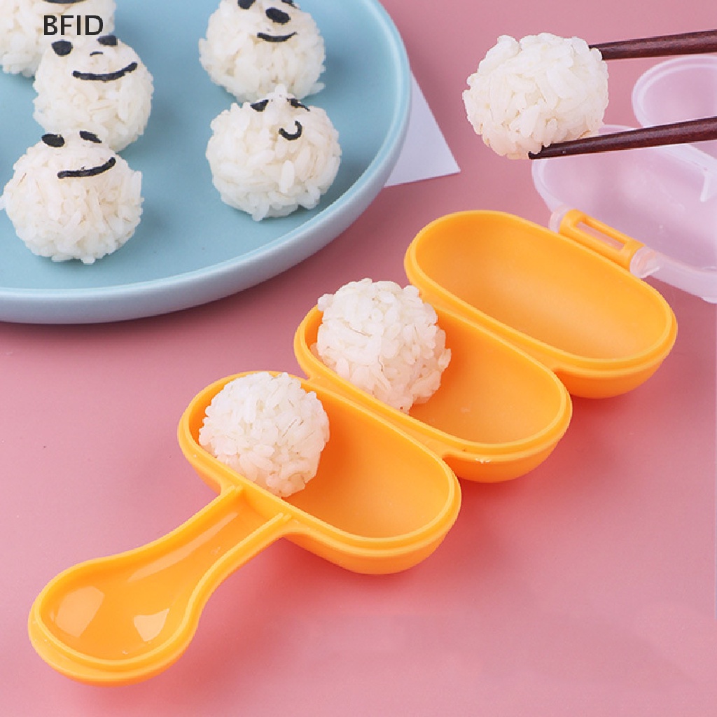 [BFID] 2pcs/set Cetakan Nasi Bola Bayi Makan Siang Anak DIY Sushi Maker Mould Alat Dapur [ID]