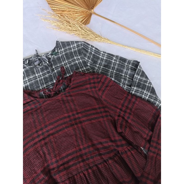 DRESS  WANITA FLANEL WILDFBL