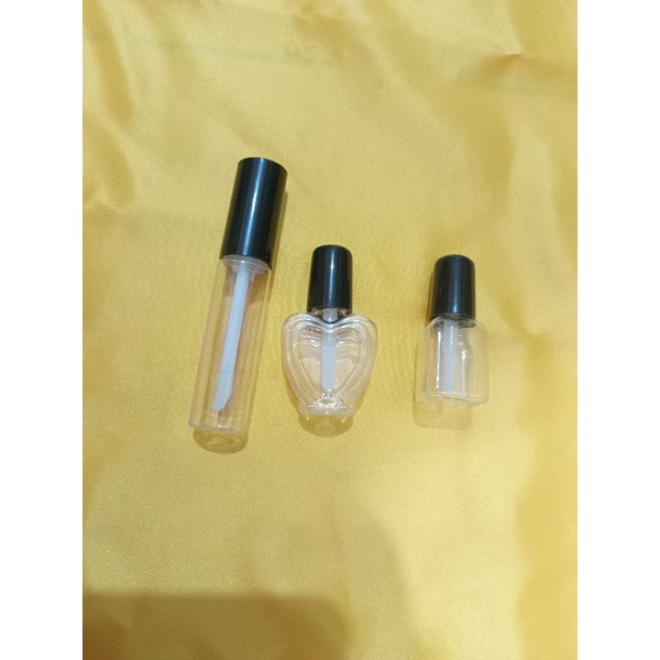 Botol Lipgloss kosong / Botol Lips Balm Kosong Plastik Bening 8ml,6ml dan 5ml bagus