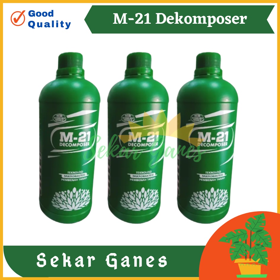 Sekarganes M-21 Decomposer 1 Liter Pupuk Organik Cair Mikrobakteri Pembenah Tanah Bioaktivator Kompos