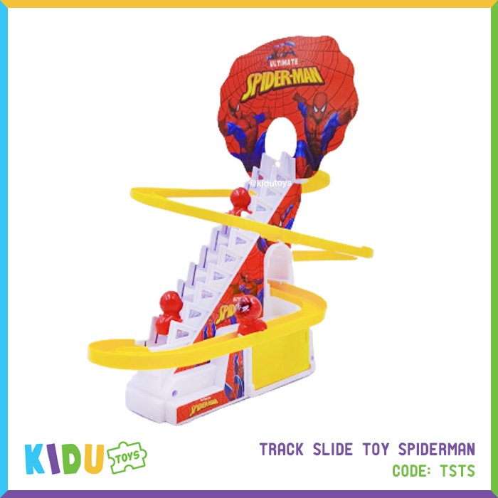 Mainan Anak Track Slide Toy Spiderman Kidu Toys