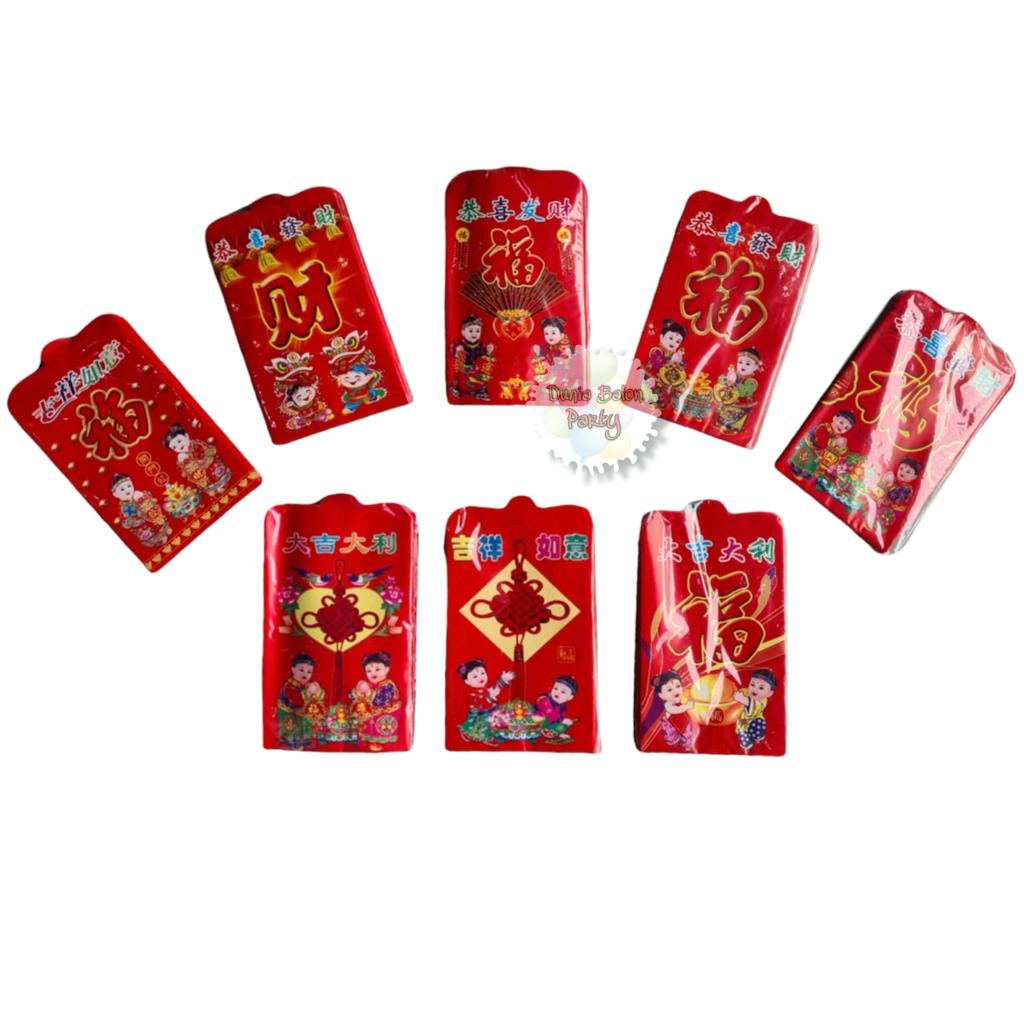 Angpao Imlek FUK FU / Angpao Hongbao Merah / Amplop Sincia Size M