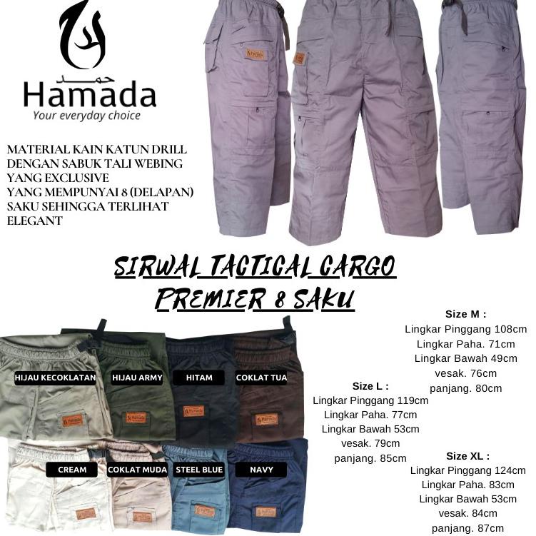 ( BISA COD ) CELANA SIRWAL TACTICAL CARGO PREMIER 8 SAKU CINGKRANG OUTDOOR BLACKHAWK TERBARU {MC.12J