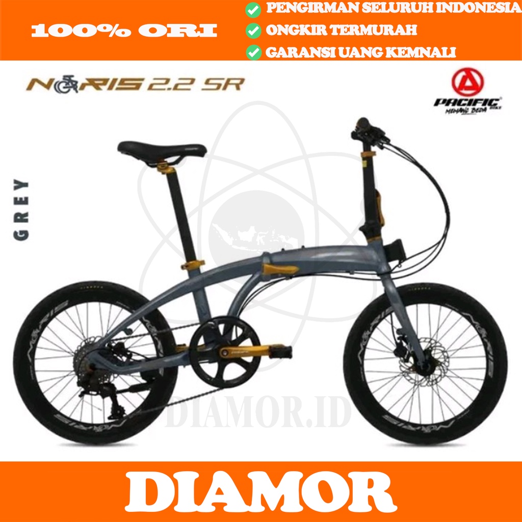 Pacific Noris 2.2 SR Sepeda Lipat 20 Inch Alloy 9 Speed
