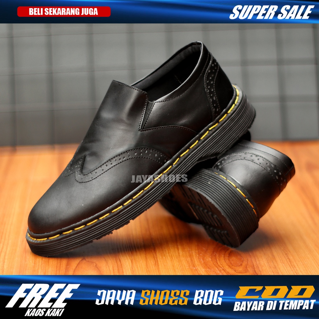 SOSA Sepatu Formal Pria Slip On Casual Pantofel Kerja Kantor Dinas Resmi Pns Simple Anti Slip