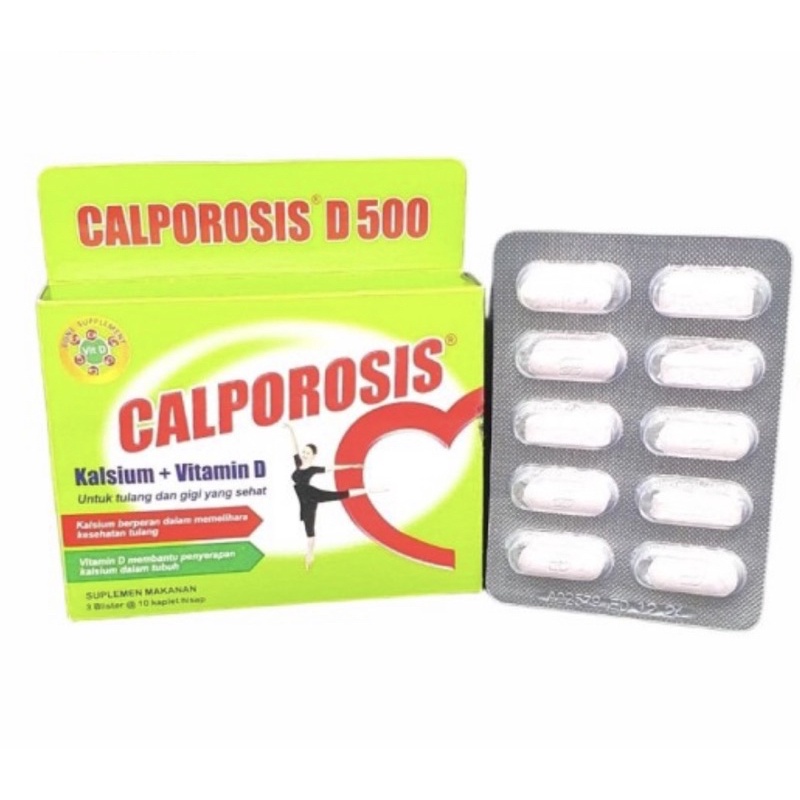 Calporosis strip 10 tablet ( calcium vitamin D mencegah osteoporosis )