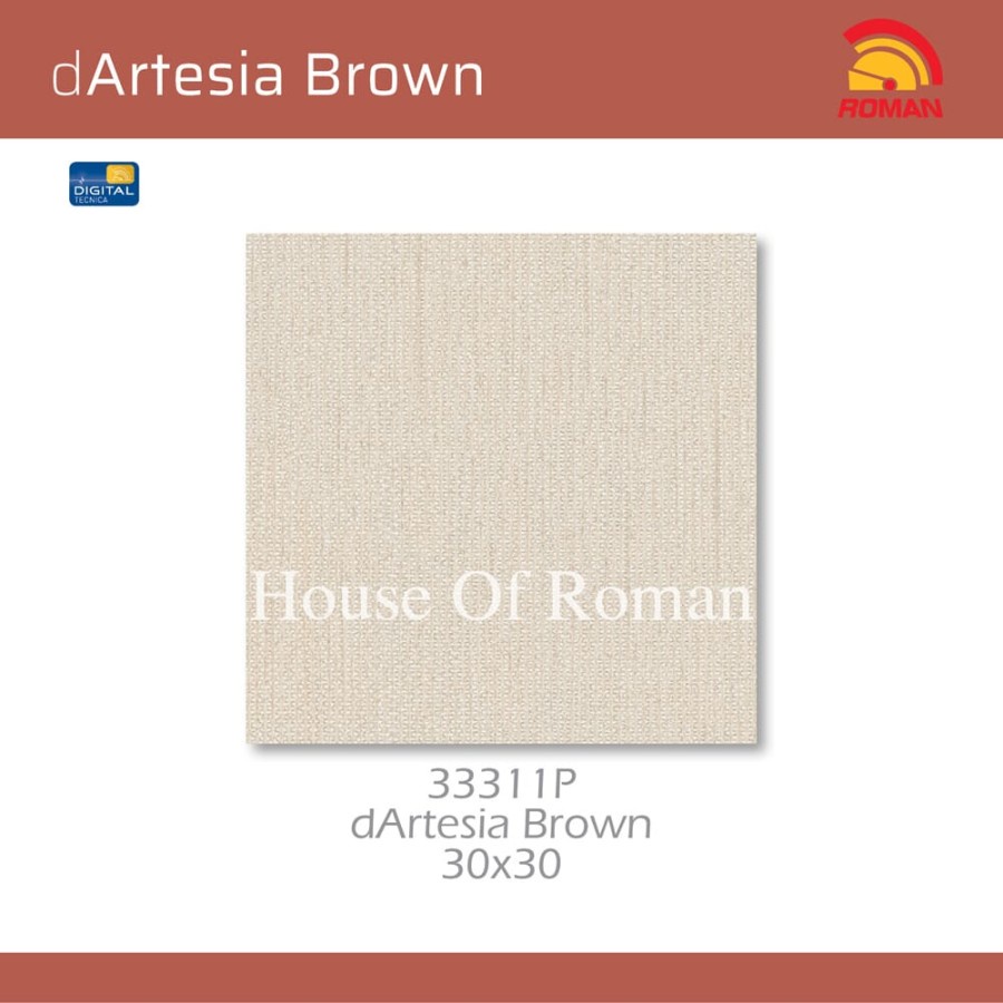 ROMAN KERAMIK DARTESIA BROWN 30X30 MF 33311P (HOUSE OF ROMAN)