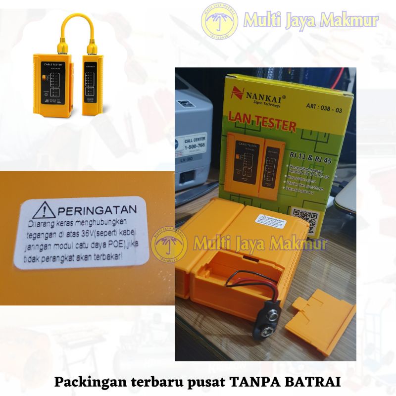 Lan Tester Kabel Jaringan RJ45