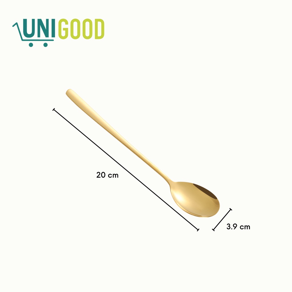 UNIGOOD - [High Quality] Cutlery Set Alat Makan Korea Sendok Garpu Sumpit Stainless Tebal