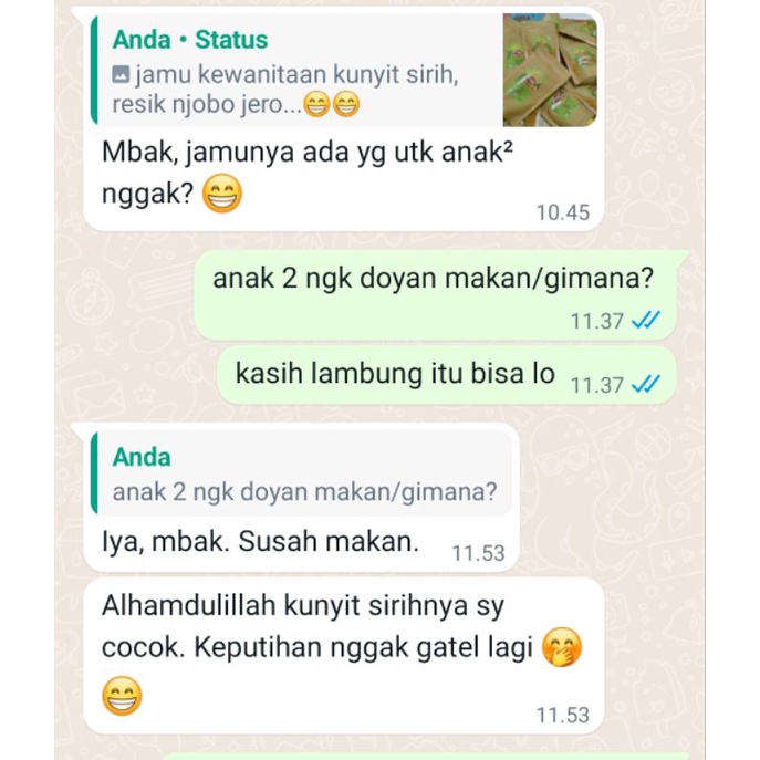 KUNYIT SIRIH MANJAKANI HERBAL SEHAT WANITA  250gr