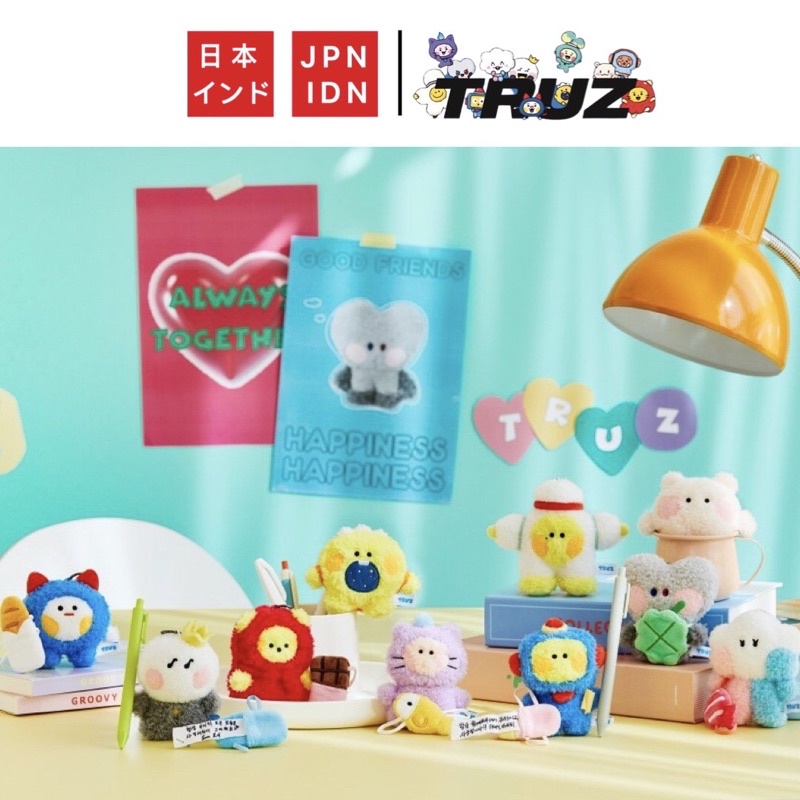 [Ready stock] TRUZ (TREASURE) X LINE FRIENDS - bag charm Minini message TRUZ original Store Japan
