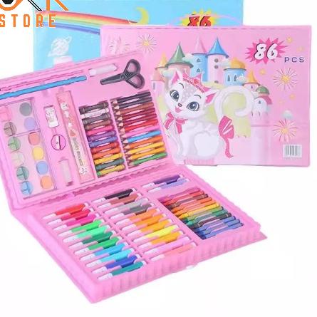

DE9✡ OKK Set Pensil Crayon Perlengkapan Sekolah Menggambar Anak Isi 86 Pensil Warna TOP PRODUK